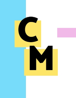 Mes initiales aux couleurs de mon portfolio